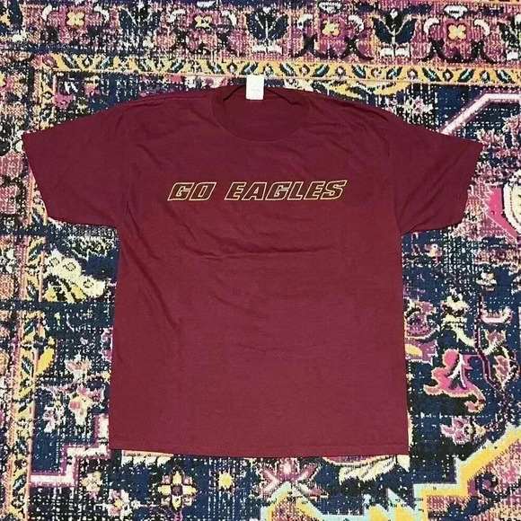Boston College Eagles Shirt Mens Large  Red Logo Collegiate Football Adult‎ - Picture 1 of 2